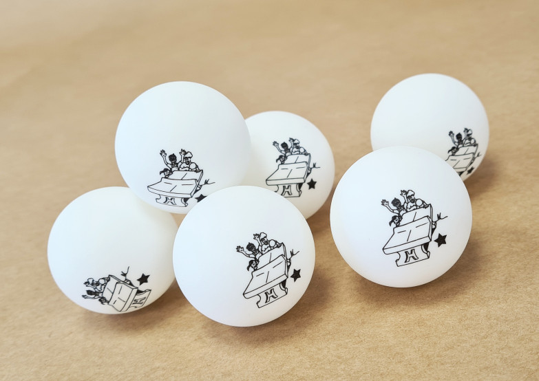 Balles de tennis de table, emballées par 6