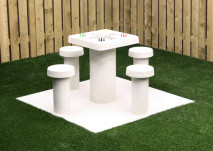 Ludo Spieltisch Beton Naturell