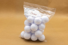 25 Tischfußball Bälle in Weiß