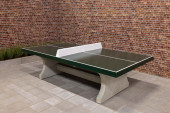 Tischtennisplatte Beton in Grün für den Außenbereich