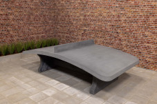 FußVolleyball Tisch Antrazit-Beton | Spieltische für Footvolley