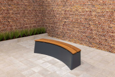 Betonbank DeLuxe oval Anthrazit