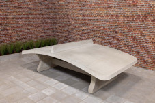 Table Footvolley en béton naturel