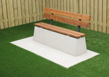 Betonbank DeLuxe mit Rückenlehne