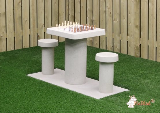 Spieltisch Schach Beton Naturell