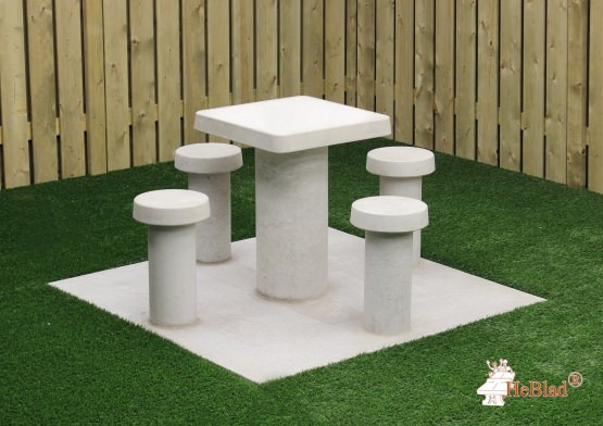 Spieltisch Beton Naturell für 4 Personen